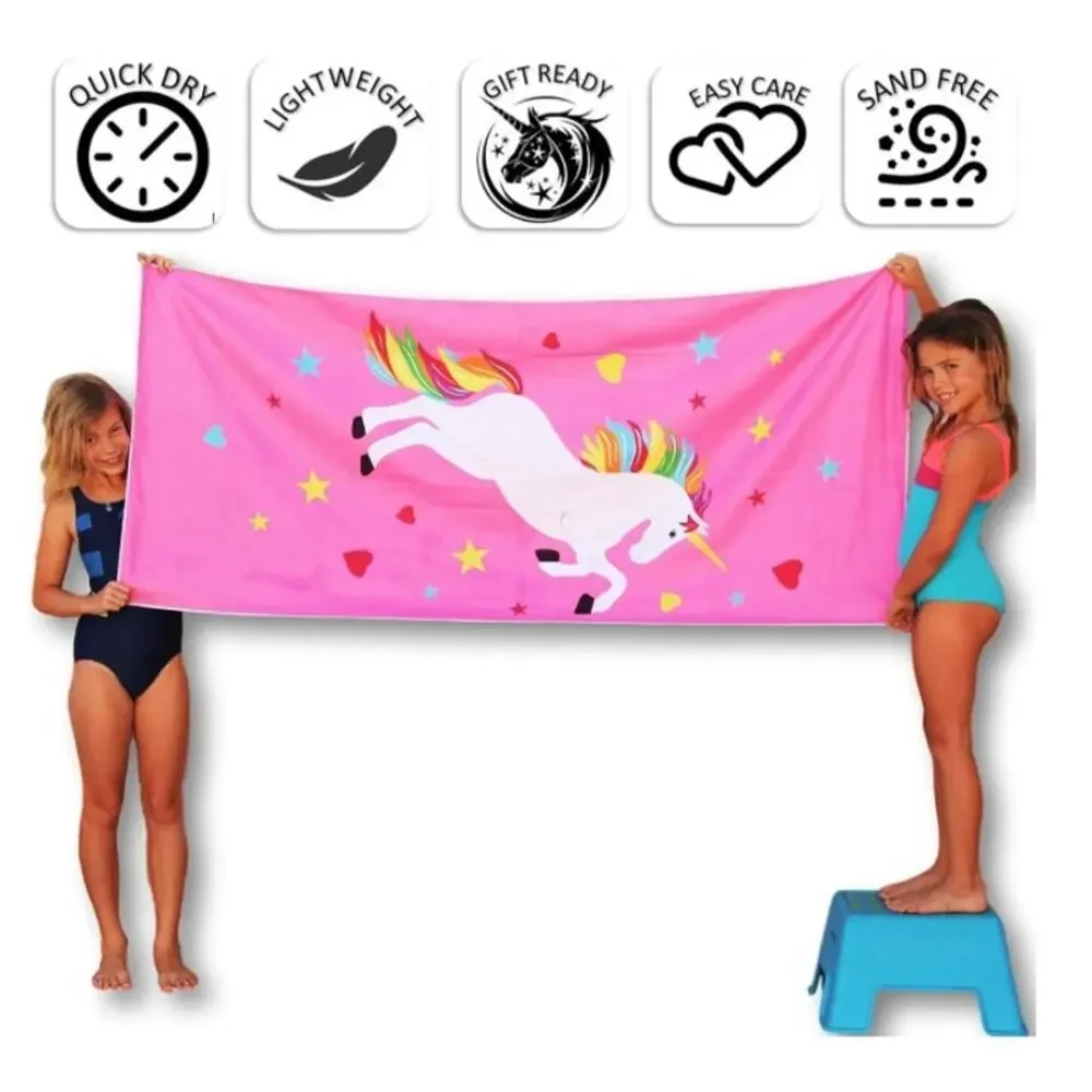 Tuvizo Pink Unicorn Tapestry / Microfiber Quick Dry Towel 30.5